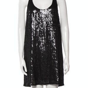 Joie Silk Sequin Shift Dress, Sz L‎